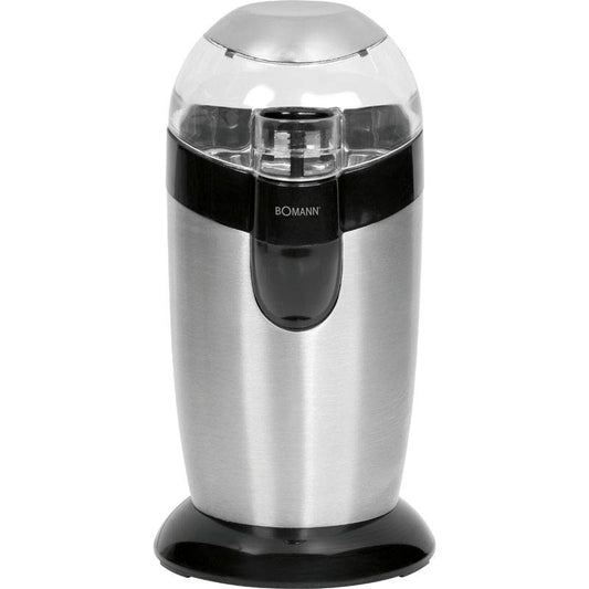 Molinillo Café Eléctrico, Especias, Semillas, 40 G Café 20 Tazas Café, Cuchillas Acero Inox. Bomann Bom-ksw445, Negro_0