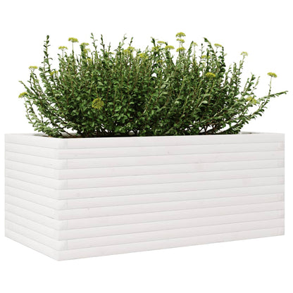 Jardinera De Madera Maciza De Pino Blanco 110x60x45,5 Cm_3