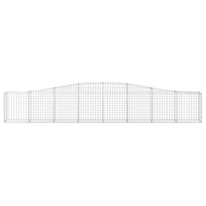Cestas De Gaviones 6 Uds Forma De Arco Hierro 400x30x60/80 Cm_3