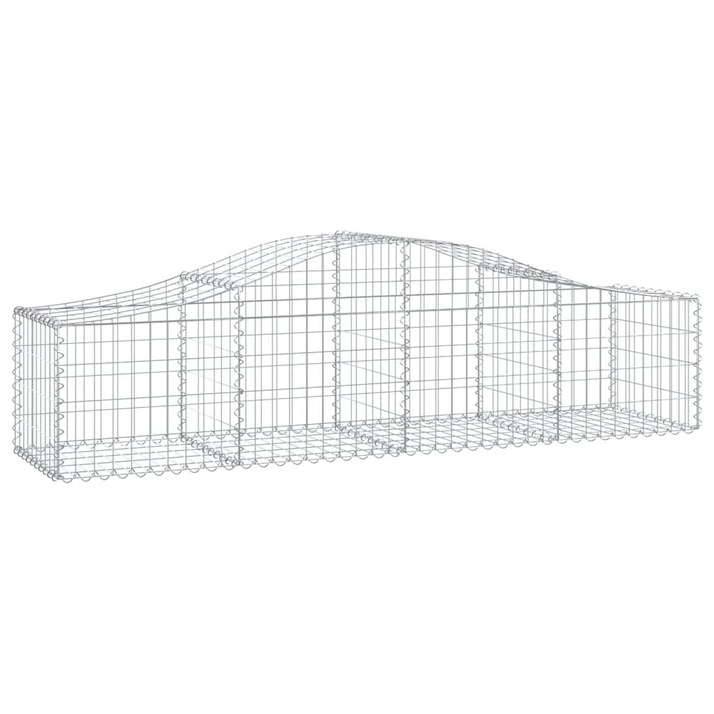 Cestas Gaviones 15 Uds Forma De Arco Hierro 200x50x40/60 Cm_2