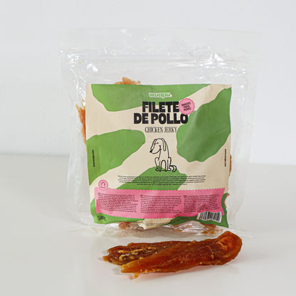 Snack Natural Para Perro Filete De Pollo Desecadas Wuapu 12x100gr_4