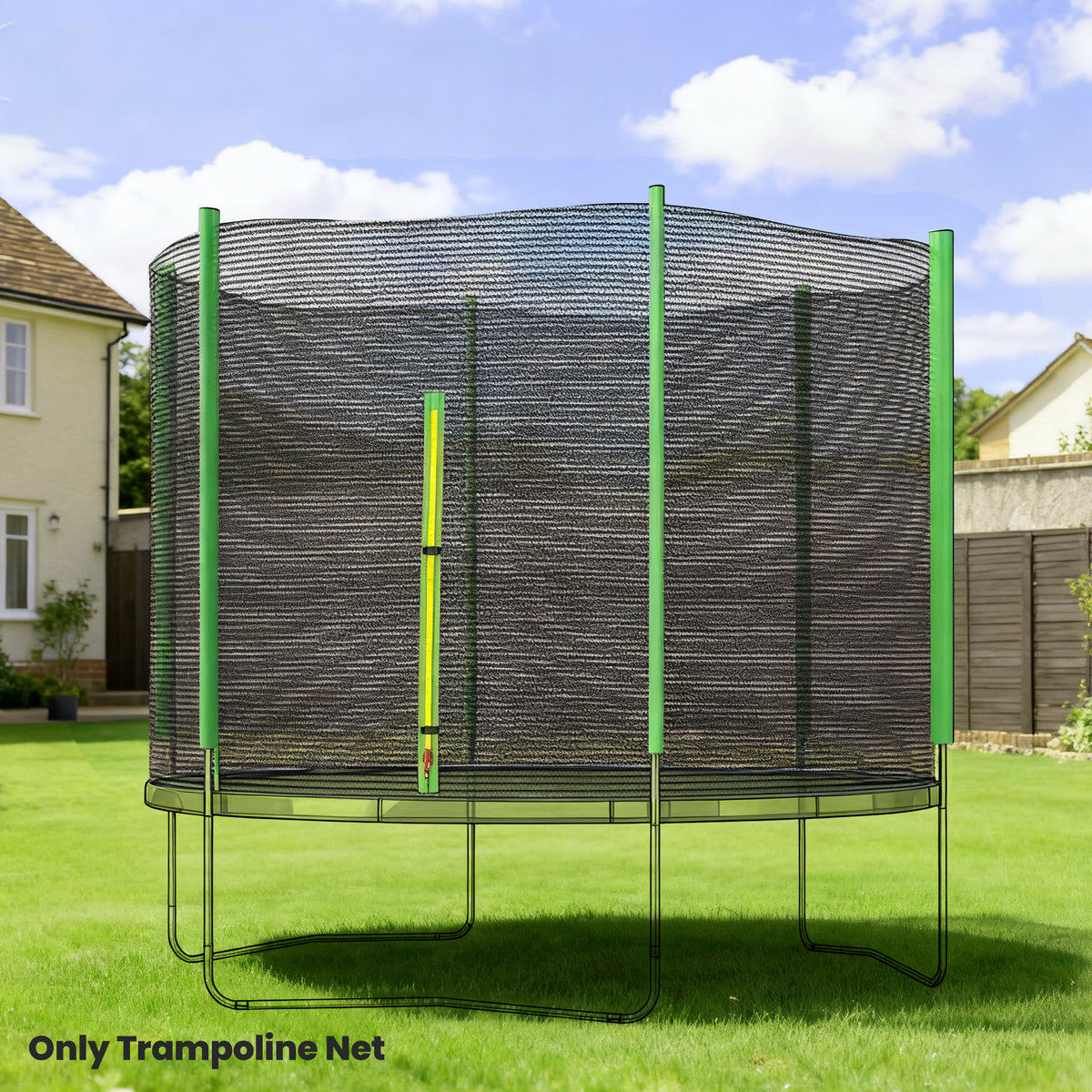 Sportnow Red De Seguridad Para Cama Elástica Ø305 Cm Verde_1