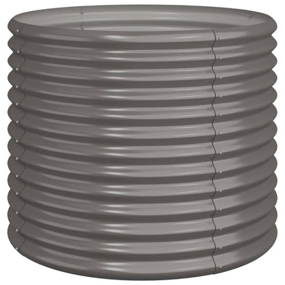 Jardinera De Acero Galvanizado Gris 80x80x68 Cm_0