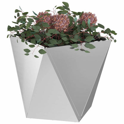 Jardinera Plateado 40 X 40 X 40 Cm Acero Galvanizado_2