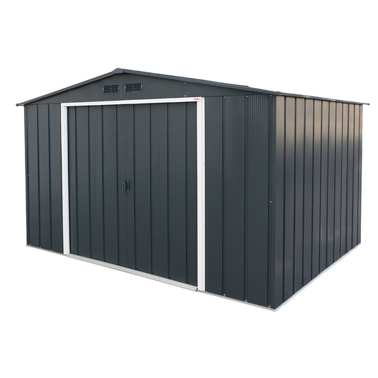Caseta Cobertizo Eco Gandía 10×8 Metal Gris Antracita_0