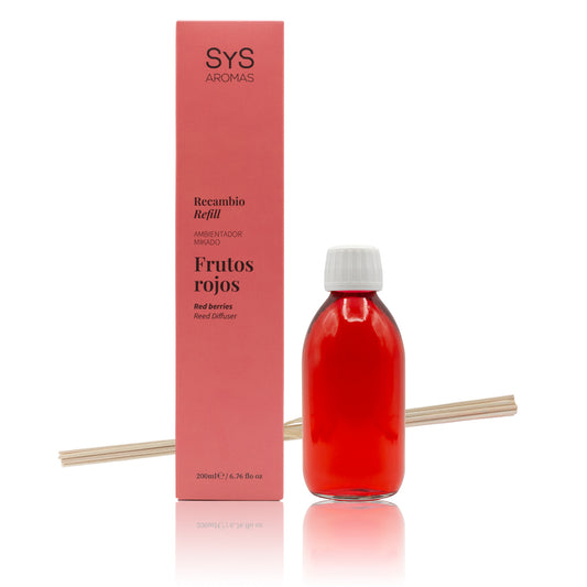 Recambio Mikado de Frutos Rojos Origins SYS Aromas 200 ml | Con Palos | Aroma Dulce y Energizante_0