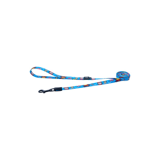 Correa Para Perro, Modelo Fusion De Rogz, Estampado Comic Azul. Talla L (21-40kg)_0