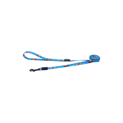 Correa Para Perro, Modelo Fusion De Rogz, Estampado Comic Azul. Talla M (12-22kg)_0