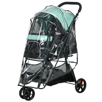 Pawhut Carrito Para Perros Plegable Con Cesta De Almacenaje 80,5x51,5x100 Cm_1