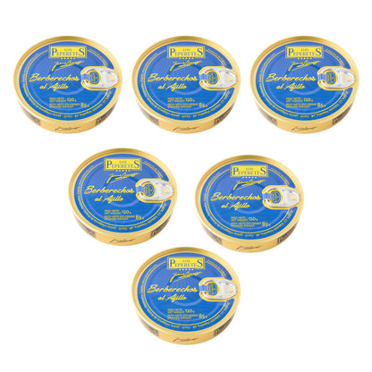 Pack 6x Berberechos al Ajillo Los peperetes 120 g