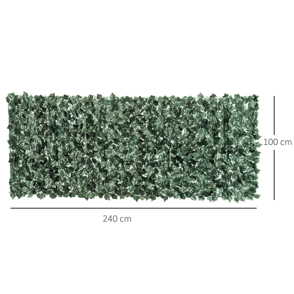 Outsunny Seto Artificial Ocultación Jardín 2,4x1 M Para Terraza Balcón Exterior_2