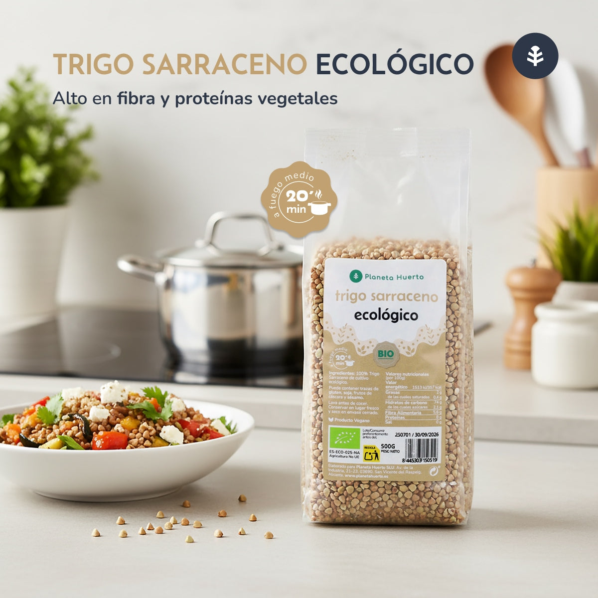 Pack 2x Trigo Sarraceno ECO Planeta Huerto 2,5 kg