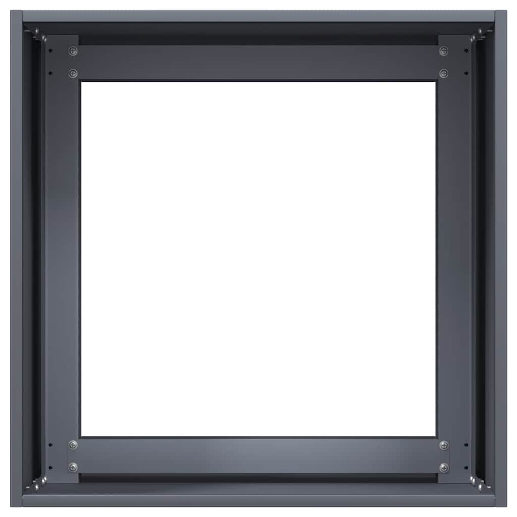Jardinera De Acero Laminado En Frío Antracita 40x40x40 Cm_4