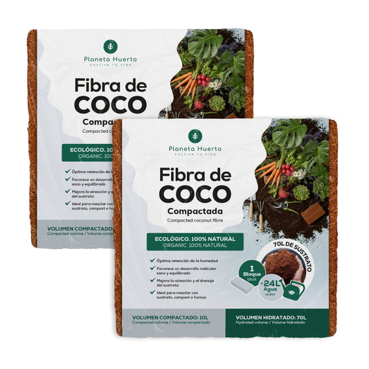 Sustrato Fibra de Coco Planeta Huerto 140 Litros