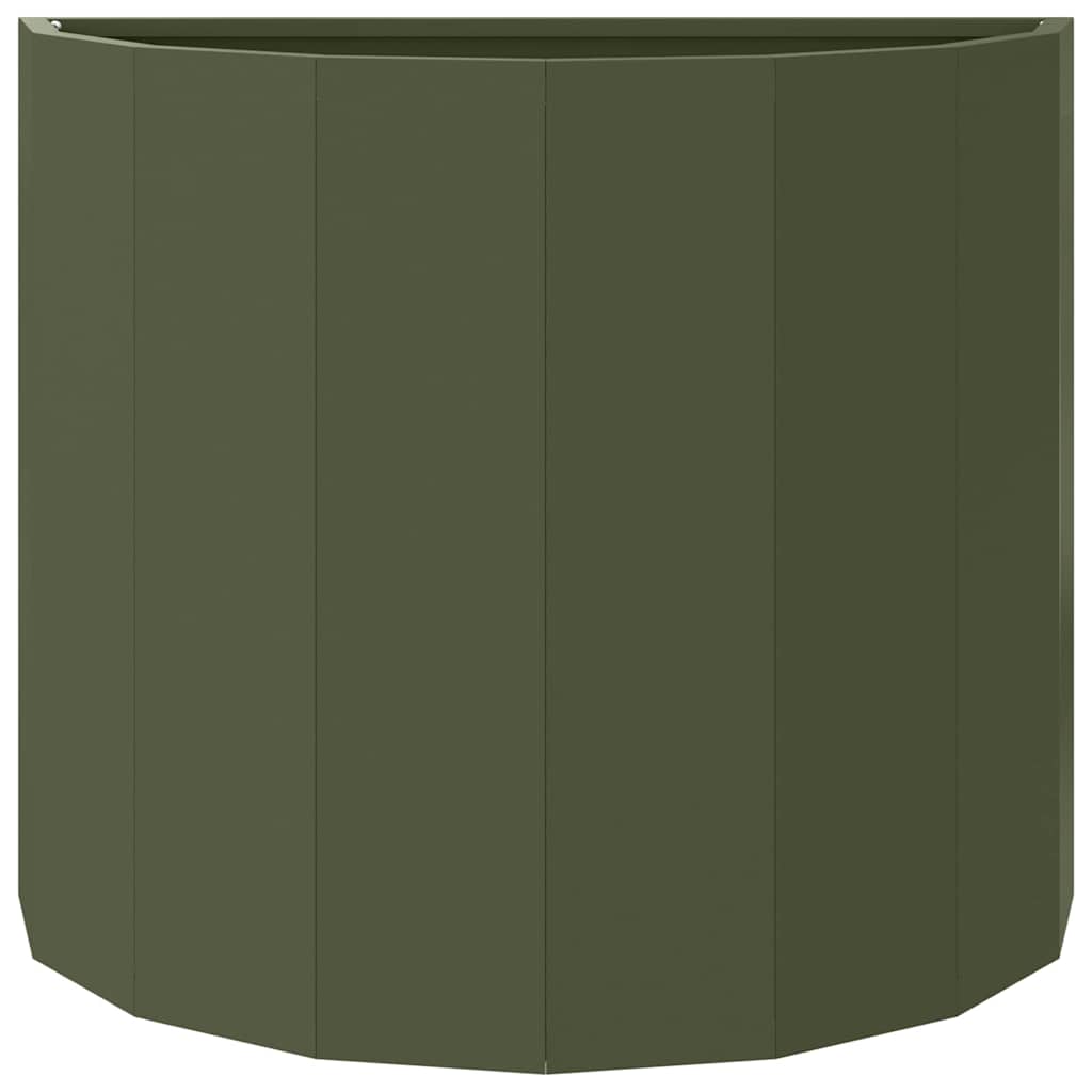 Jardinera Verde Oliva 60 X 30 X 50 Cm Acero_4