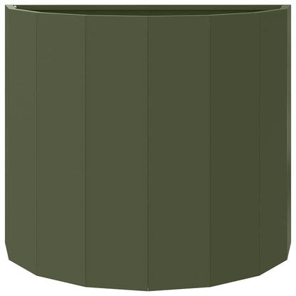 Jardinera Verde Oliva 60 X 30 X 50 Cm Acero_4