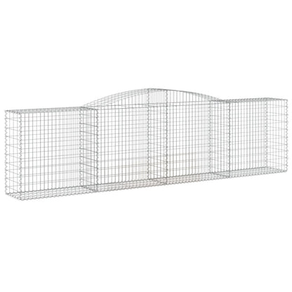 Cestas De Gaviones 9 Uds Forma De Arco Hierro 400x50x100/120 Cm_2