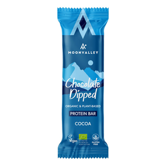 Barrita De Proteina Cacao Bañada En Chocolate Bio Moonvalley 50g