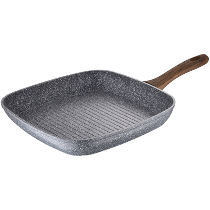 Sartén Asador 28x28cm Aluminio Forjado, Apta Para Inducción, Colección Daimiel_0