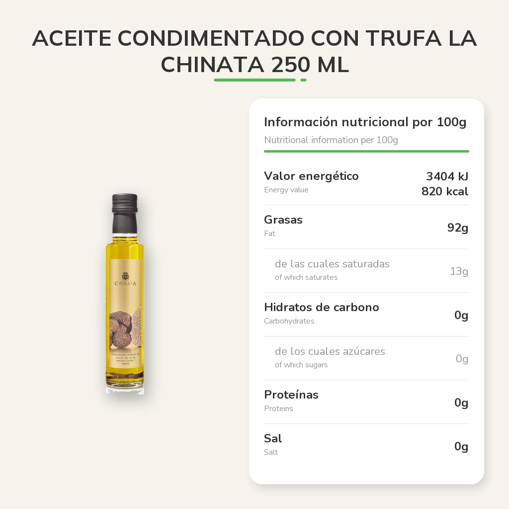 Información nutricional
