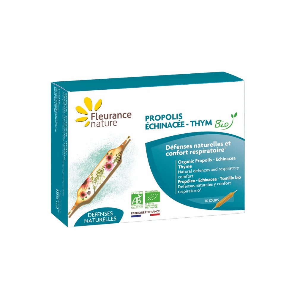 Propóleos Equinácea Tomillo Eco Fleurance Nature 10 Ampollas_0