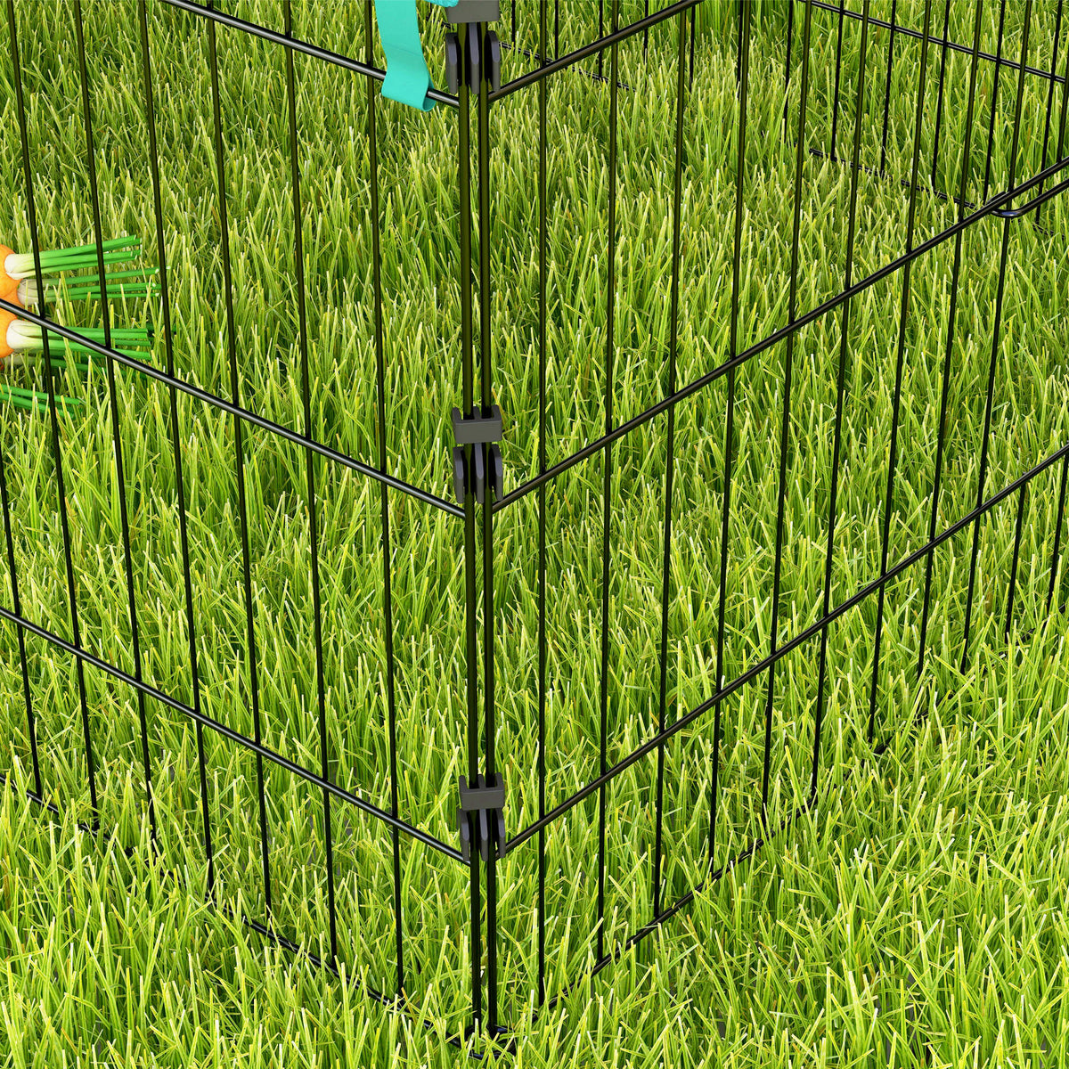 Jaula Animales Pequeños Pawhut Acero Verde 185x75x75 Cm_3