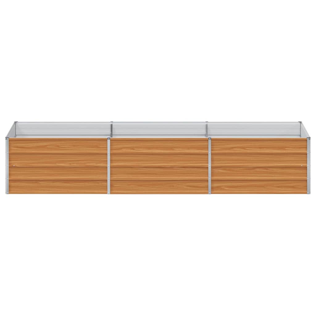 Arriate Elevado Marrón Claro 240 X 80 X 45 Cm Acero Galvanizado_4