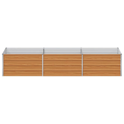 Arriate Elevado Marrón Claro 240 X 80 X 45 Cm Acero Galvanizado_4