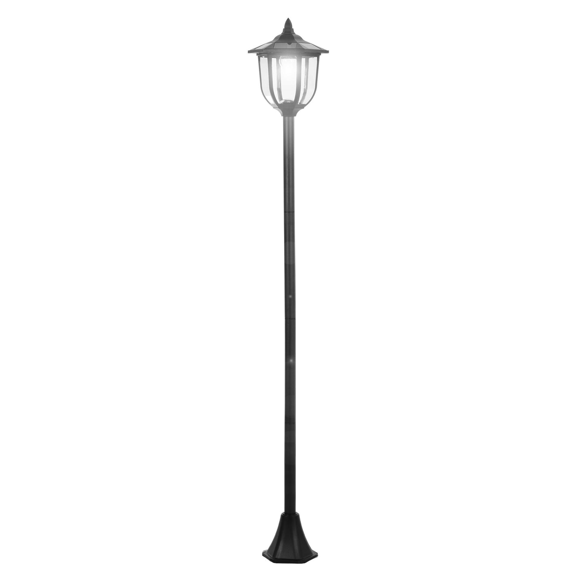 Outsunny Farola Solar Exterior 6 Leds Y Autonomía De 6 Horas Automática_0