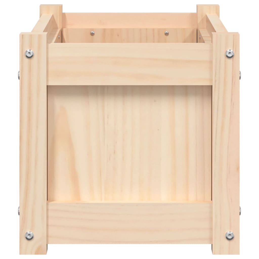 Jardinera De Madera Maciza De Pino 60x31x31 Cm_5