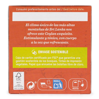 Té Negro Ceylan Bio Oi  Tierra Madre 36 g