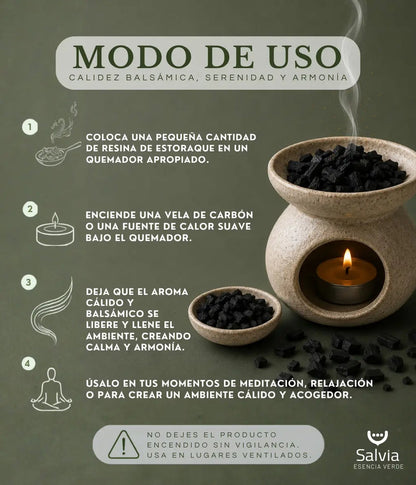 Salvia - Resina Estoraque En Grano, Granel | 50g_3
