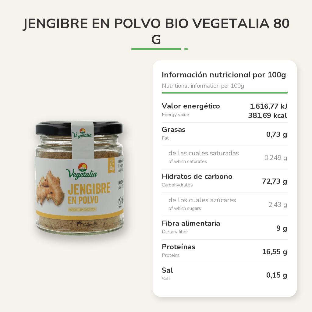 Información nutricional