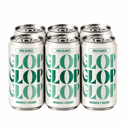 Pack 6 Latas Vino Blanco Eco Vegano Lata 250 Ml_0