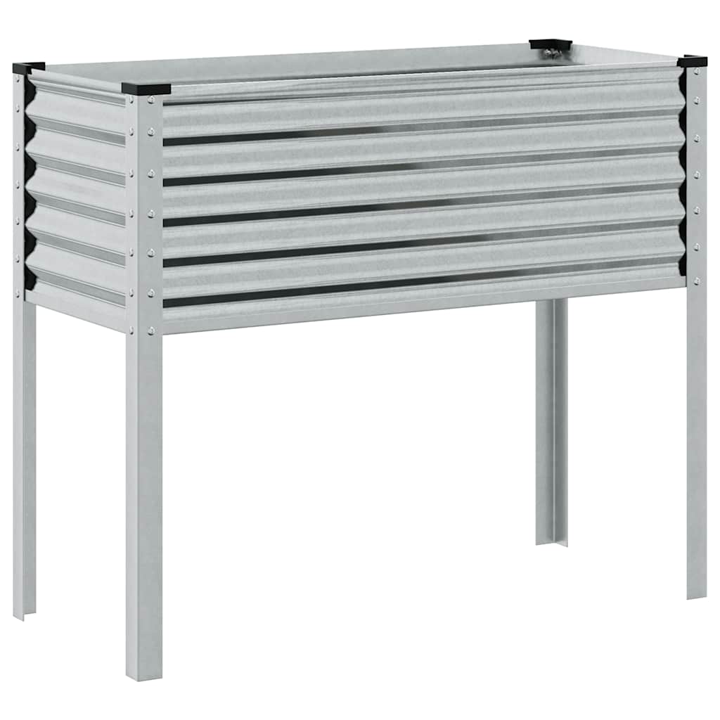 Jardinera De Jardín 100x45x90 Cm De Acero Galvanizado_4