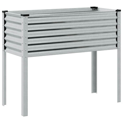 Jardinera De Jardín 100x45x90 Cm De Acero Galvanizado_4