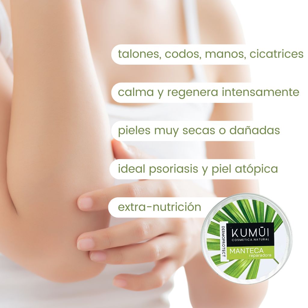 Manteca Reparadora Multiusos - Pies, Manos, Codos, Rodillas, Cicatrices, Quemaduras, Eczemas KUMUI 60ml_3