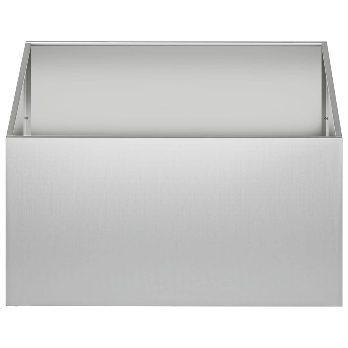 Macetero De Jardín Plateado 80 X 80 X 40 Cm Acero Galvanizado_2