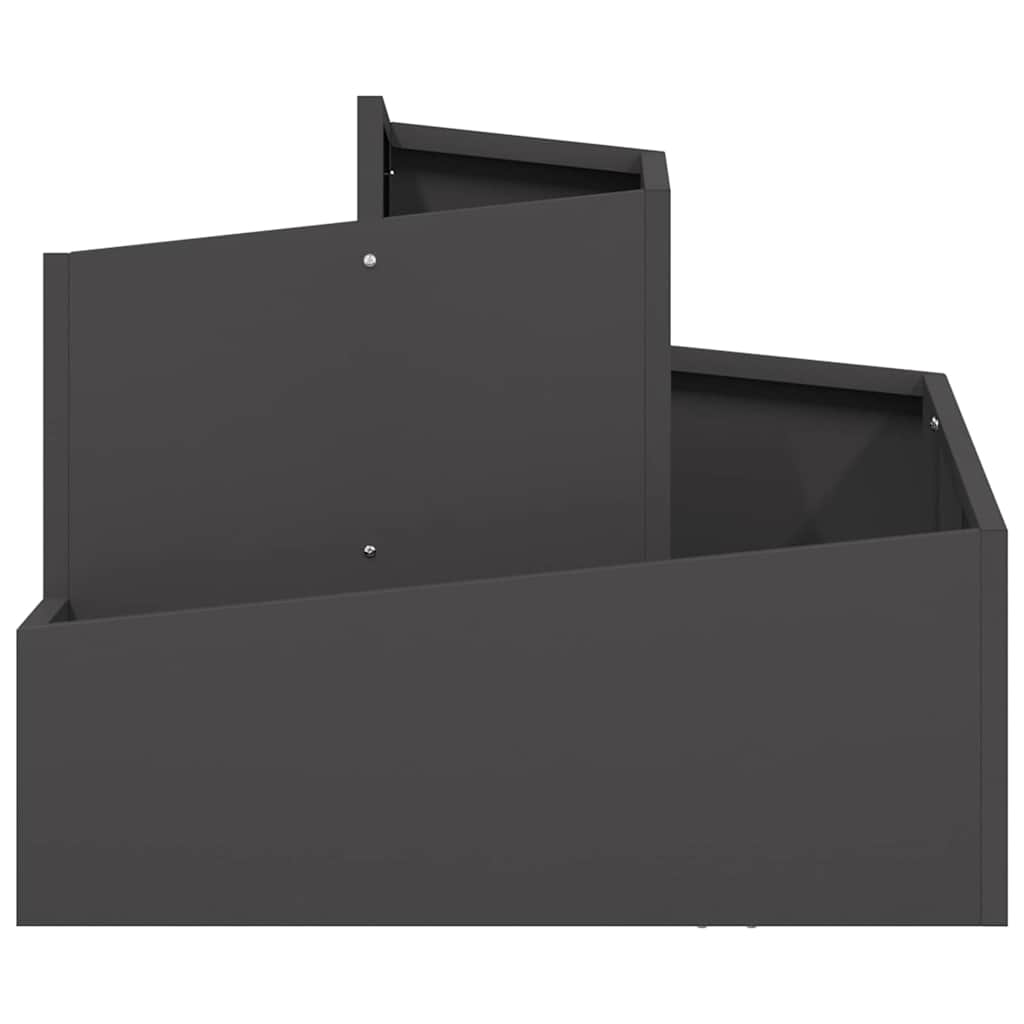 Macetero De Jardín Negro 60 X 60 X 50 Cm Acero Laminado En Frío_4