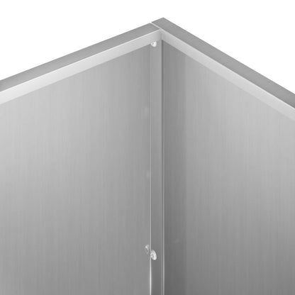 Macetero De Jardín Plateado 50 X 50 X 75 Cm Acero Galvanizado_4