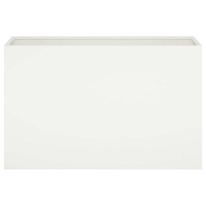 Macetero De Jardín 2 Uds. Blanco 80 X 30 X 40 Cm_3