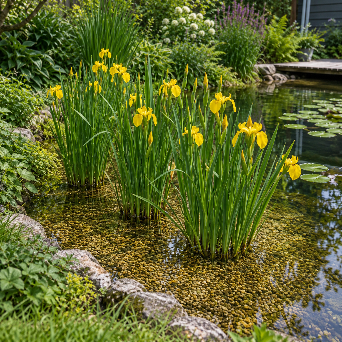 Lirio Amarillo - Iris Pseudacorus - 12 Plantas_1
