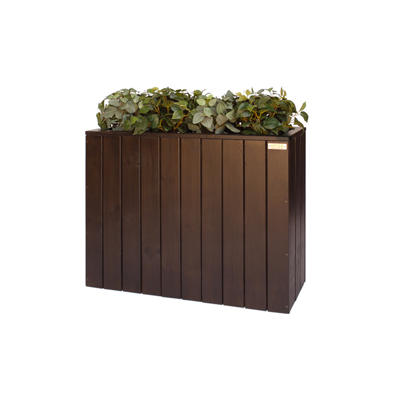 Jardinera Alta De Madera Autoportante 100 X 34,5 X 80 Cm Trendy Brown Hortalia_1