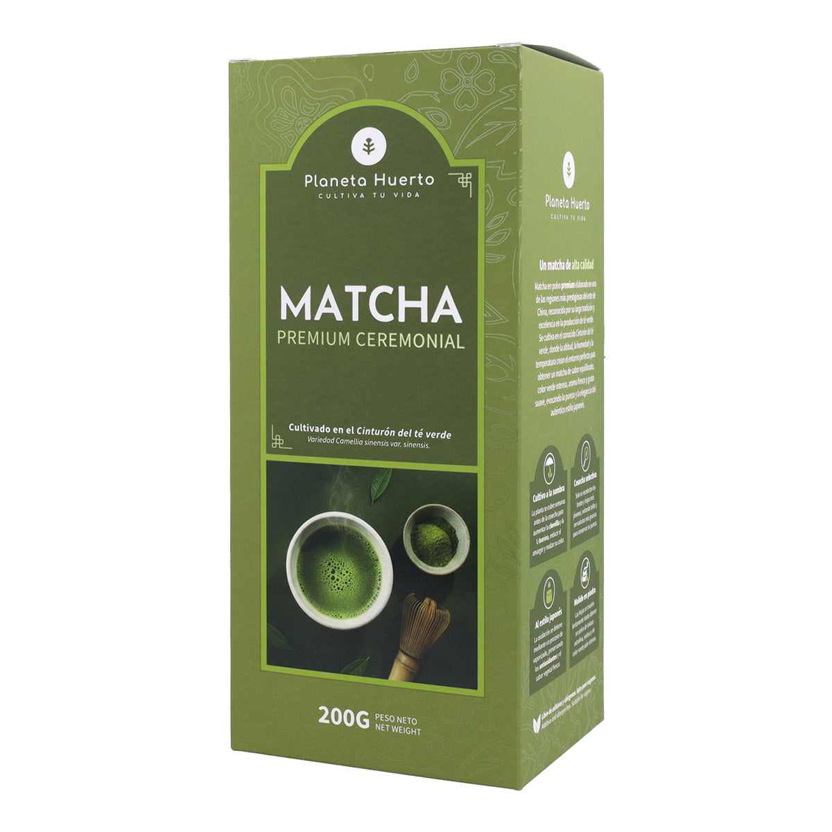 Té Matcha Grado Ceremonial Premium Planeta Huerto 200 g