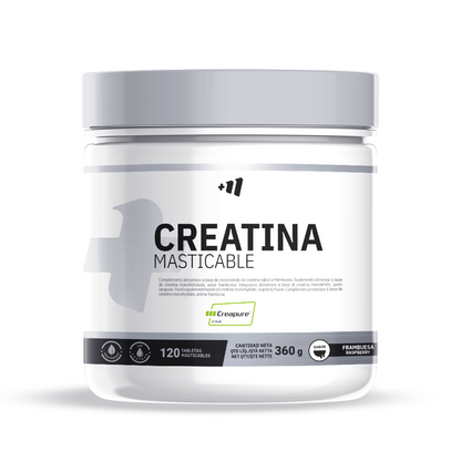 Creatina Monohidrato (creapure®) - 120 Tabletas Masticables - Frambuesa - Aumenta La Fuerza - Masmusculo_0