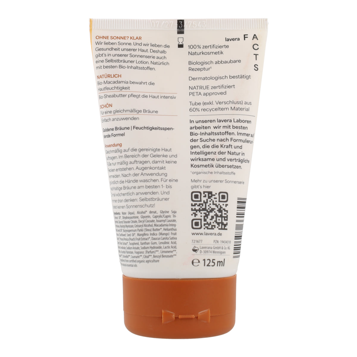 Loción Autobronceadora Lavera 125 ml
