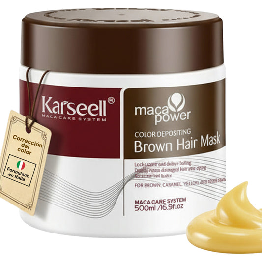 Mascarilla Pigmentante Marrón Karseell 500 ml