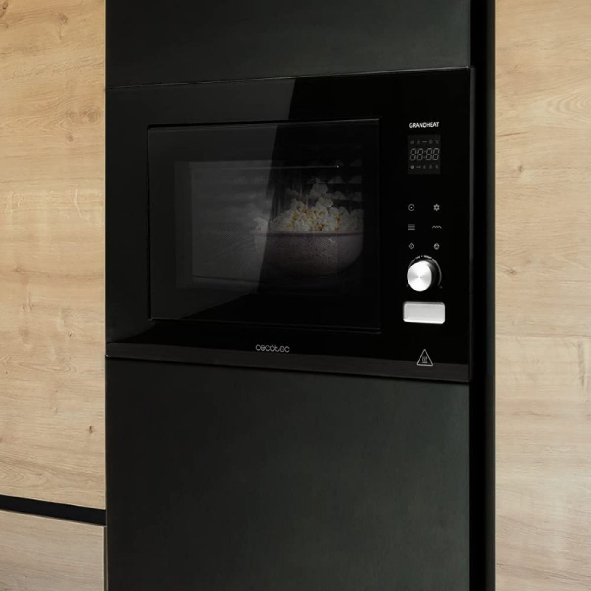 Microondas Encastrable Digital Grandheat 2000 Built-in Touch Black. 1200 W, Integrable, 21 Litros, Grill, 8 Funciones, Panel Táctil, Inicio Automáti_3