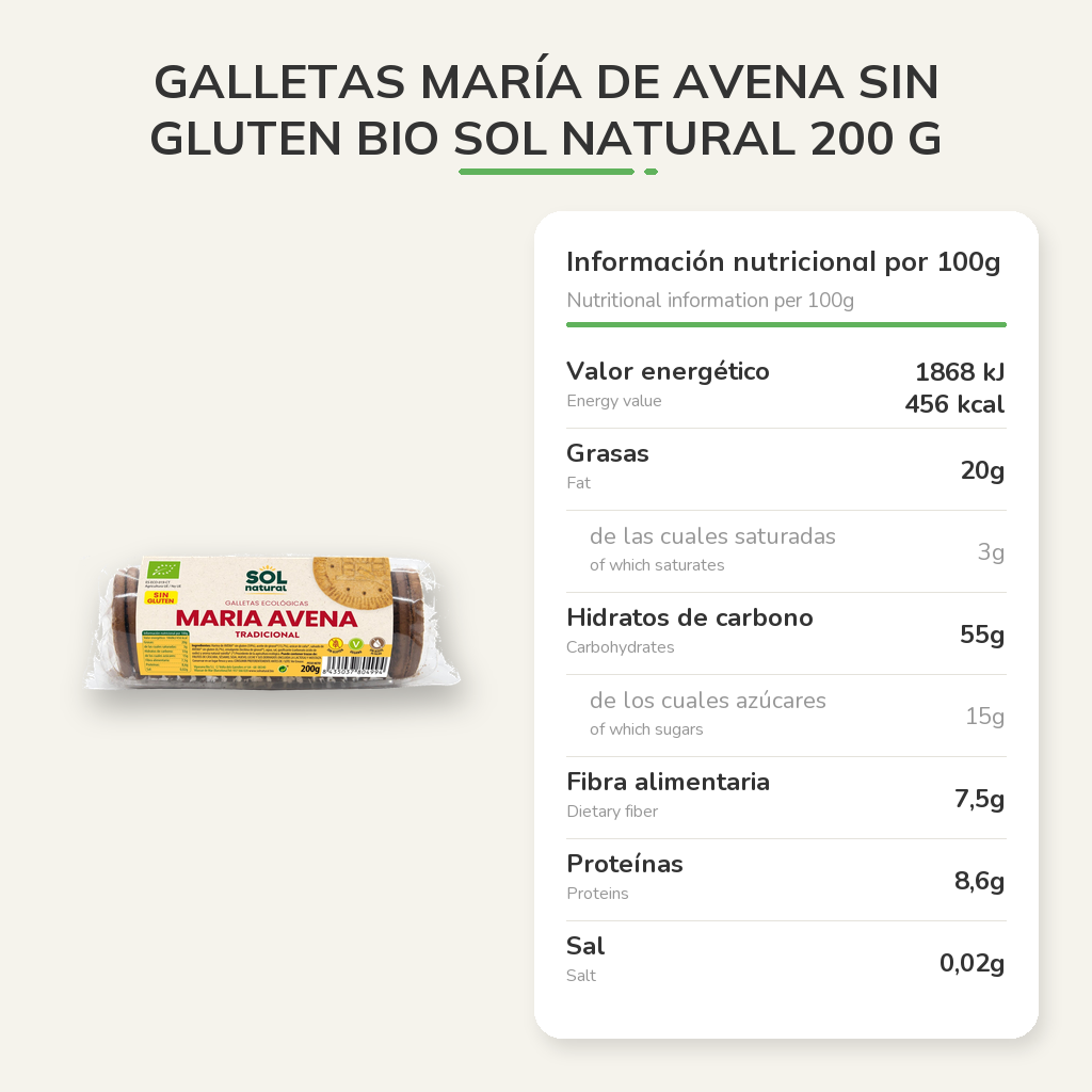 Información nutricional