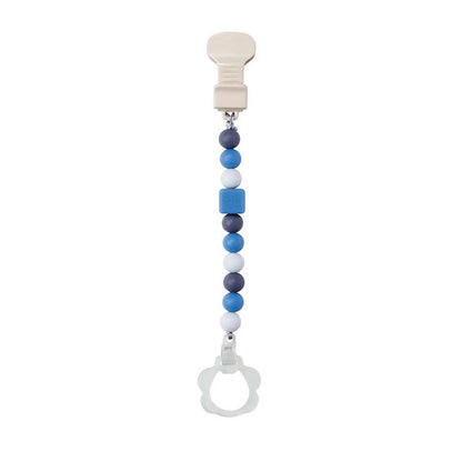 Pinza chupete  (con clip de chupete) Doukidou Rosa-Blanco